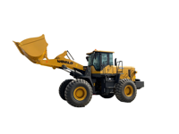 Chargeuse sur pneus de marque WORLD de 5 tonnes avec moteur Cummins, godet de 3 m³, haute efficacité, puissance nominale de 160 kW, fourche à palettes et grappin