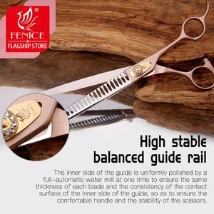 7 ''7.5 inch professional pet thinning Chunker Fenice scissors for dogs - Product Image 4