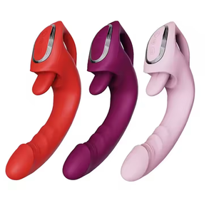 舔舌加热推力振动器假阴茎女性<span class=keywords><strong>g</strong></span>点阴蒂刺激器硅胶按摩成人女性性玩具 - Product Image 3