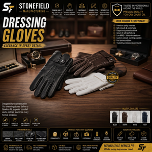 Guantes Térmicos de Cuero Vintage para Invierno - Product Image 3