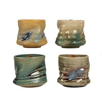 Bocaux à bougies vides faits à la main Unique en céramique récipients de bougies parfumées pour la décoration intérieure bougeoir personnalisé conteneurs rétro