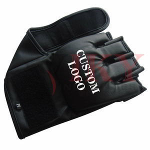 Gants de combat MMA professionnels personnalisables avec logo, gants demi-doigts pour la lutte - Product Image 6