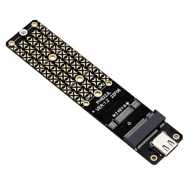 M.2 NVME USB 3.1 Adapter M.2BKey Type-C Hard Drive Converter 10 Gbps M.2 NGFF SATA Solid State Disk for 2230/2242/2260/2280 SSD
