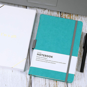 Cuaderno A5 personalizado con banda elástica transfronteriza, cuaderno A6 con correa, cuaderno de cuero PU de alta estética en color sólido, se puede imprimir el logotipo - Product Image 3