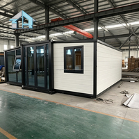 Maison modulaire entièrement équipée certifiée AU pour l'Australie, maison conteneur extensible pour un espace de vie autonome en vacances