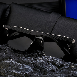 <span class=keywords><strong>Partagas</strong></span> polarizado TR90 plástico acero doble puente al aire libre cuadrado logotipo personalizado UV400 sombras gafas de sol para hombres - Product Image 4