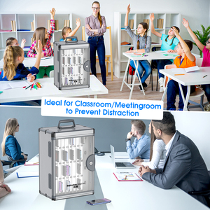 Hot Bán 24/36 Khe Cắm Điện Thoại Di Động Locker Cho Lớp Học Di Động Điện Thoại Di Động Lưu Trữ Hộp Điện Thoại Hộp Khóa Tường Gắn Kết Cho Văn Phòng - Product Image 6