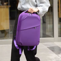 Sac à dos unisexe pour ordinateur portable, en tissu Oxford imperméable, avec compartiment pour ordinateur, ceinture à coussin d'air et port USB