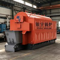 DZL 1-20T/H Boiler Uap Industri Berbahan Bakar Batubara Biomassa Sirkulasi Alami dengan Tabung Air, Grosir Langsung dari Pabrik