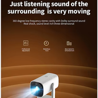 2025 extérieur à courte portée 1080P home cinéma écran vidéo LCD android smart portable batterie intégrée projecteur projecteurs