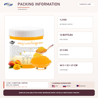 Popping Boba 2,8kg/1,2kg/1kg Suiker Vrij 9 Smaken HACCP Gecertificeerd OEM Beschikbaar Snelle Verzending voor Bubble Tea