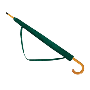 Durable Double Layer wood <b>frame</b> and wood handle Fiberglass ribs Windproof Semi-Automatic Open traditional classic umbrellas - Product Image 2