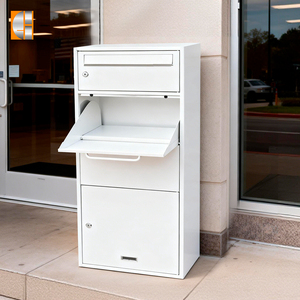 Почтовый ящик из нержавеющей стали с порошковым покрытием, белый, умный, для посылок, отдельно стоящий, немецкий стандарт, с замком, водонепроницаемый, для квартиры - Product Image 1