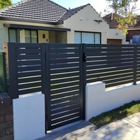 Panneaux décoratifs en aluminium à grain de bois, écologiques, pour portails de jardin DIY, vente chaude, durables, pour maison et ferme