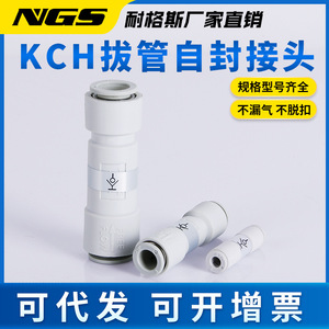 Raccord pneumatique auto-étanche Kch Quick Connector Kch04 06 08 10 12 00 pour tuyau d'air - Product Image 5
