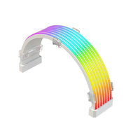 Cable de tira LED ARGB para computadora de juegos, 5V 3 pines, silicona, para aplicaciones de escritorio, GPU, placa base, con funda, 12 meses de garantía