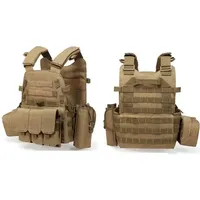 Gilet tactique respirant et réglable en nylon avec porte-pochettes 6094 – Protection intégrale pour une sécurité optimale