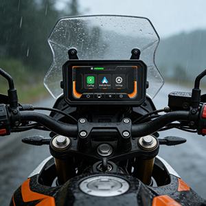 Navigateur GPS pour moto de 6 pouces avec support antivol à dégagement rapide |   CarPlay et <span class=keywords><strong>Android</strong></span> <span class=keywords><strong>Auto</strong></span> sans fil |   Étanche IP67 - Product Image 1