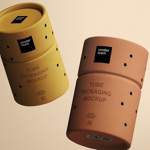 Tube Packaging Kraft Paper Tube Cylinder Flower Box For Tea Food Candle Present OEM ODM Free Sample Free Design