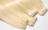 Extensions de cheveux naturels Remy européens doublement étirés, grande quantité en stock, couleur, longueur et densité personnalisables, pour tissage de cheveux