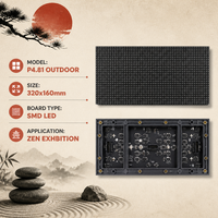 Module d'affichage LED SMD extérieur P4.81 320x160mm IP65 étanche, haute luminosité, pour écran publicitaire