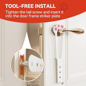 Оптовый регулируемый фиксатор-замок для кошачьих дверей, эластичный гибкий ремень-фиксатор для собачьих дверей - Product Image 4