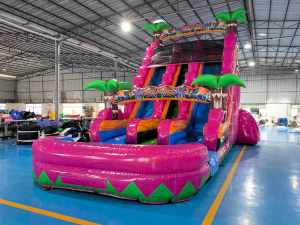 OEM/ODM Tobogán Acuático Inflable Personalizado con Diseño de Palmera, Equipo de Juegos al Aire Libre de <span class=keywords><strong>PVC</strong></span> para Niños y Adultos - Product Image 4