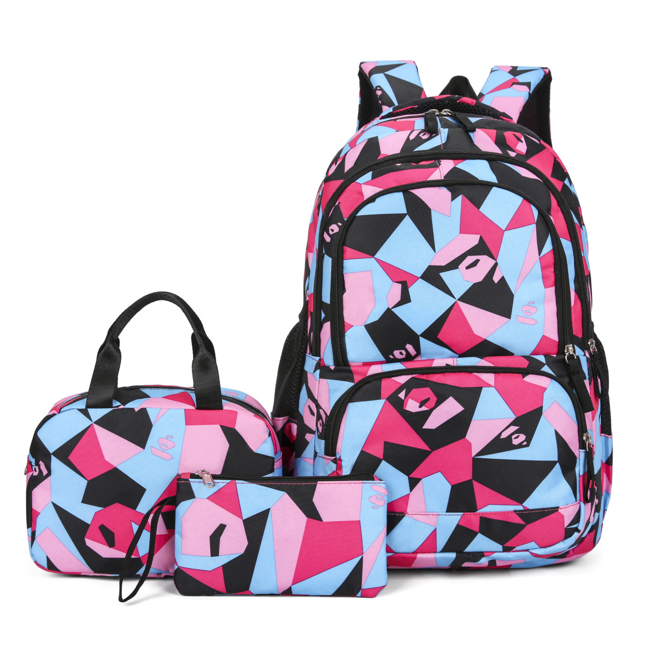 Side Bags for High School Girls Cute Cartoon Design