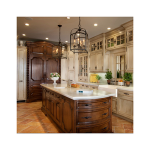 Set completo di mobili da <span class=keywords><strong>cucina</strong></span> in stile Shaker con pannelli in legno massello e verniciatura trasparente Prima Modern Designs. - Product Image 5