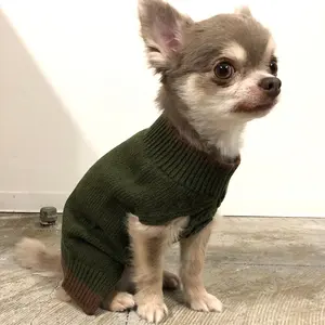Qipet Pet tedarikçisi özel yeni tasarımcılar köpek kazak Jersey giyim giyim giyim için küçük ve orta Pomeranian hound köpekler