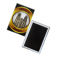 OEM Bedruckter Frankreich-Stadtlandschafts-Blechmagnet Kundenspezifischer Touristen-Kühlschrankmagnet Souvenir