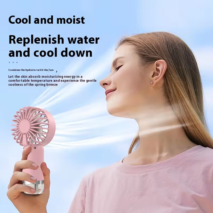 mini hand fan with water