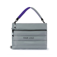 Sac d'ordinateur portable décontracté portable en nylon personnalisé grande capacité étanche léger sacs à bandoulière rembourrés pour ordinateur portable