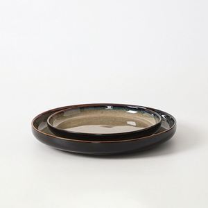 Manufacturers Customized 7.5 Inch Glazed Round Flat <b>Ceramic</b> Western Restaurant Stoneware Steak Dinner <b>Plate</b> - Product Image 4
