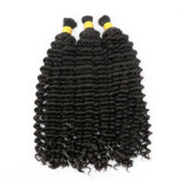 Cheveux humains blonds doux Remy 100% naturels, qualité européenne, cuticules alignées, double tirage, en vrac, pour extensions féminines
