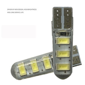 หลอดไฟ LED T10 5630 สำหรับรถยนต์ 6SMD ซิลิโคน W5W แบบหยดกาว 12V ขั้วต่อขนาดเล็ก ให้แสงสว่างสูง - Product Image 3
