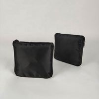 Bolsa de Mano Reutilizable Ecológica de Nailon Ripstop con Asa de Cuerda, Cierre de Cremallera, Logotipo y Color Personalizables, Diseño Plegable