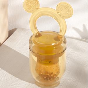 Ciuccio per Frutta Fresca per Bambini Personalizzato <span class=keywords><strong>2</strong></span> in 1, Massaggiagengive Senza BPA in Silicone Alimentare, Ciuccio Alimentatore per Frutta per Neonati - Product Image 3