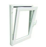 Fenêtre d'inclinaison et de retournement en vinyle UPVC à économie d'énergie, ouverture bidirectionnelle des fenêtres et des portes en vinyle UPVC