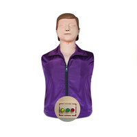 Maniquí de RCP de Medio Cuerpo para Entrenamiento de Primeros Auxilios, Maniquí de RCP con Luz LED para Entrenamiento Médico de Primeros Auxilios
