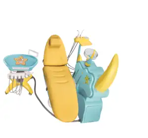 Cadeira odontológica S1 Unidade Infantil Unidade Integral para crianças com design adorável conveniente para operação com quatro mãos