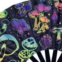 StarGift Meilleure Vente Grand Éventail Portable de 33 cm en Bambou Imprimé, Idéal pour le Carnaval, les Festivals de Musique, les Bars et la Danse en Groupe
