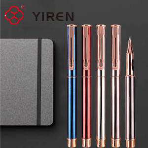 गुलाब सोने की क्लिप के साथ yiren कस्टम धातु रोलबॉल पेन के साथ कार्यालय के लिए उपहार पेन - Product Image 3