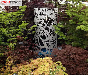 Clôture de jardin découpée au laser en aluminium, clôture de balcon, écran d'intimité, écran extérieur découpé au laser - Product Image 6