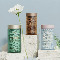 Emballage pharmaceutique de qualité supérieure, flacon à pilules en verre givré de 150 ml, 180 ml, 3 oz, flacon pour comprimés, flacon pour compléments alimentaires avec boîte en papier personnalisée