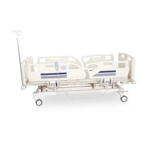 Hot Sale Medical Iron Bed For Patient Nursing Home Clinic 3 Function Electric ICU Patient Bed