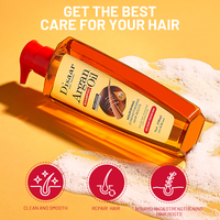 Shampoo nourrissant à la lavande Disaar en gros, 350 ml, avec huile d'argan et de noix de coco pour réparer les cheveux abîmés à domicile et à l'hôtel