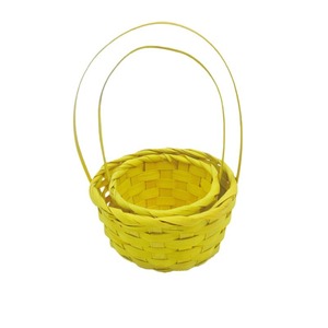 Colorful Premium Woven Bamboo Basket Set - Versatile <strong>Empty</strong> <strong>Hamper</strong> for DIY Gifts &amp; Storage - Product Image 5