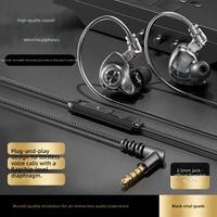 Nouveaux écouteurs intra-auriculaires avec basses HD, stéréo, dynamiques, en plastique, câble détachable Type-C/3,5 mm, écouteurs filaires pour jeux Esports, IPX-4
