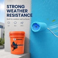 Peinture murale extérieure écologique tendance, couleur personnalisée, résistante au soleil, lavable, émulsion acrylique latex, revêtement extérieur pour maison, vente en gros